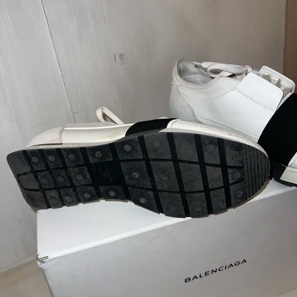 Balenciaga Blanc Noir /White Sneakers 39 / 8.5 - Picture 8 of 16